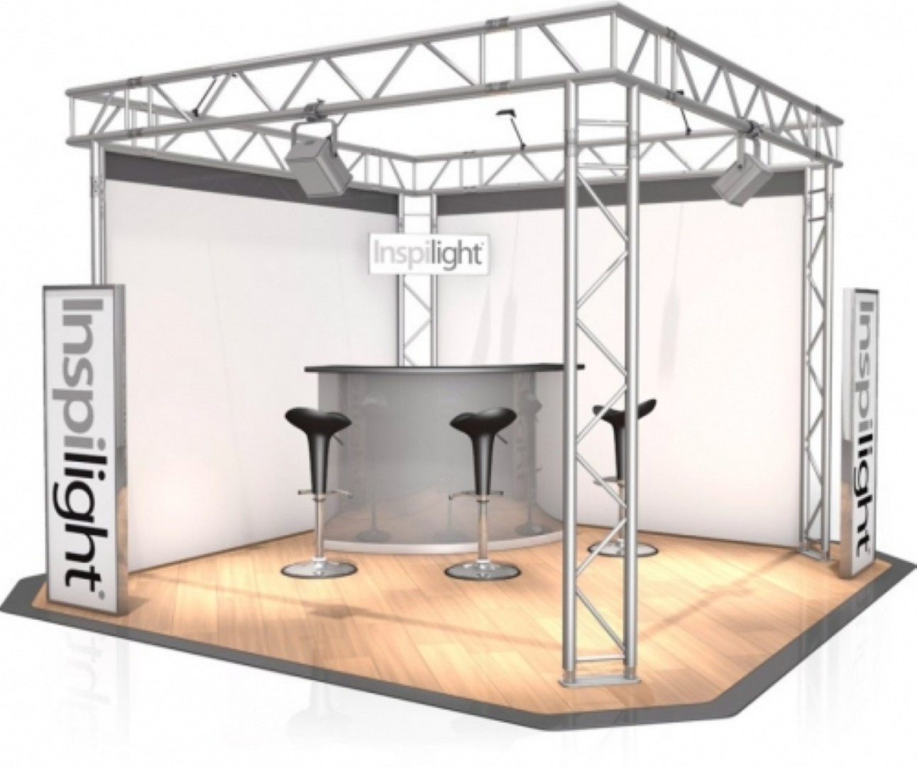 Beursstand Hoekstand Carre FD 32 - 3 x 3 x 2,5 m (LxBxH) - 9 m2