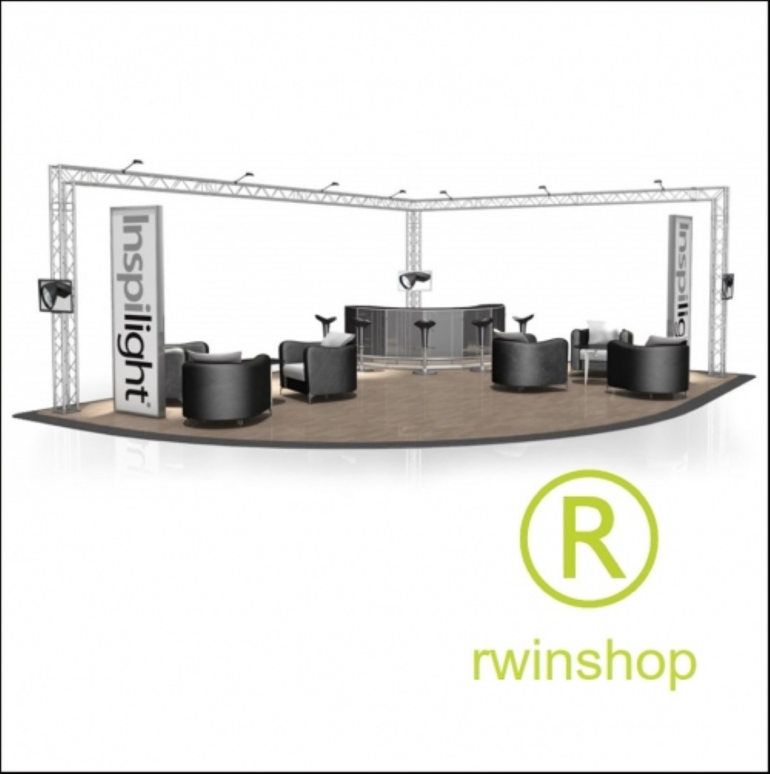 Beursstand Hoekstand FD 24 - 8 x 6 x 3 m (LxBxH) - 48 m