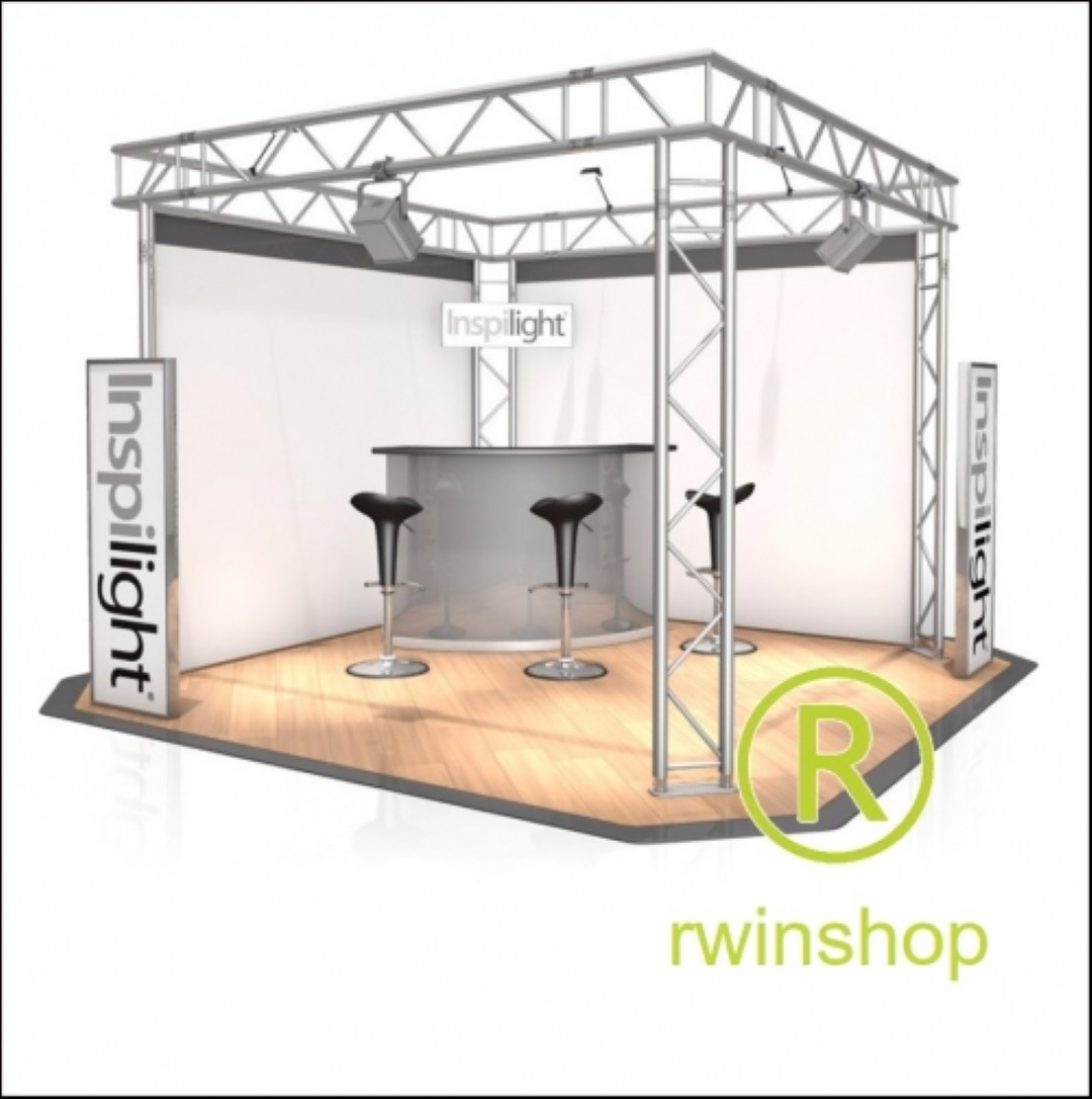 Beursstand Hoekstand Carre FD 32 - 3 x 3 x 2,5 m (LxBxH) - 9 m2