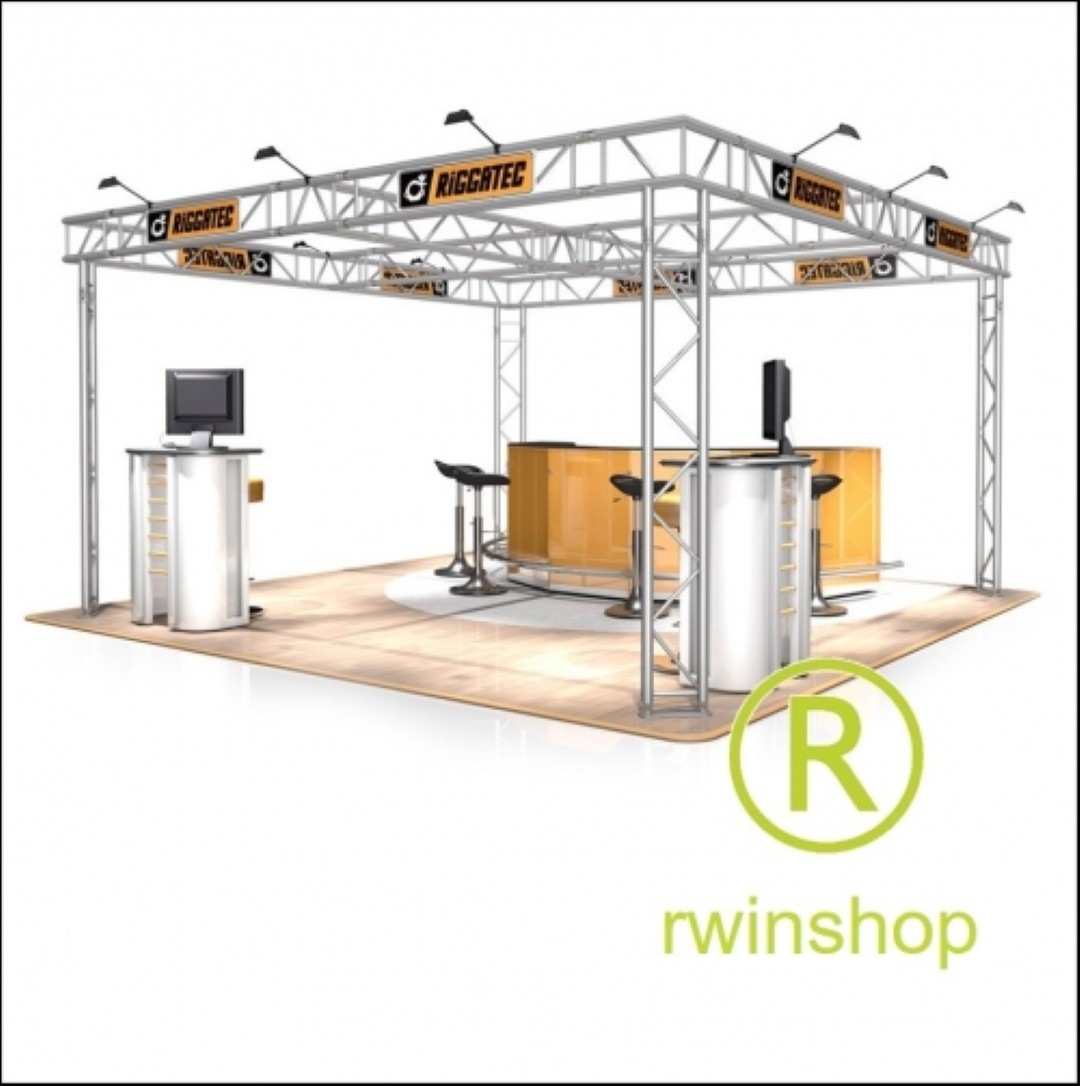 Beursstand kopstand vrijstaande stand FD 32 - 4 x 4 x 2,5 m (LxBxH) - 16 m
