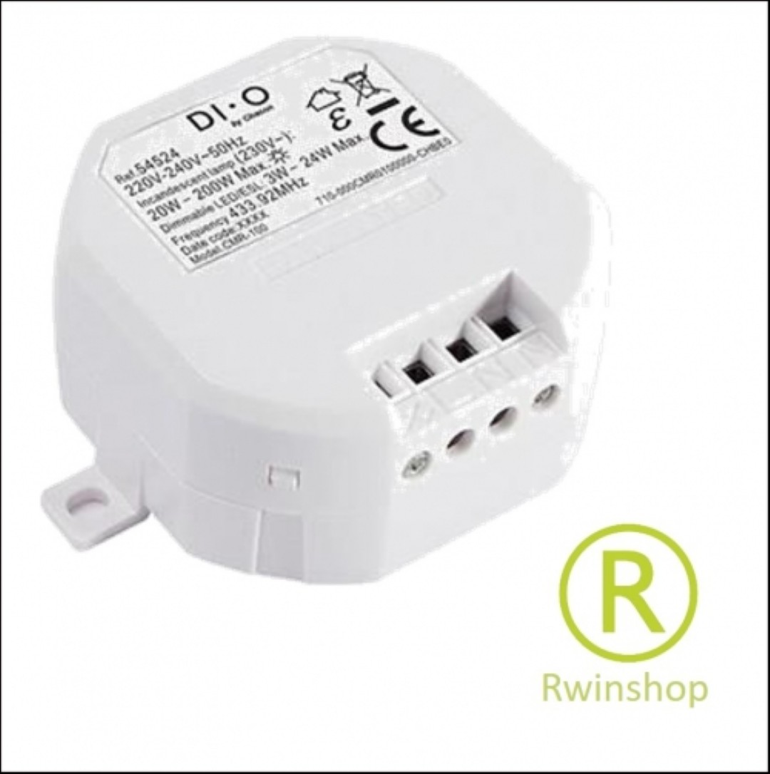 Inbouw LED dimmer - schakelaar 24watt mini past in wanddoos via Wifi