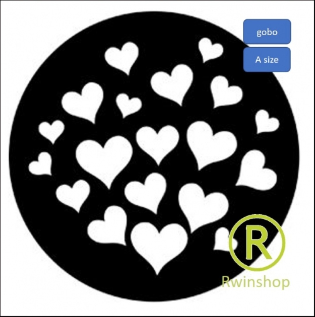 Harten Gobo B-size Valentijn - Trouwen -