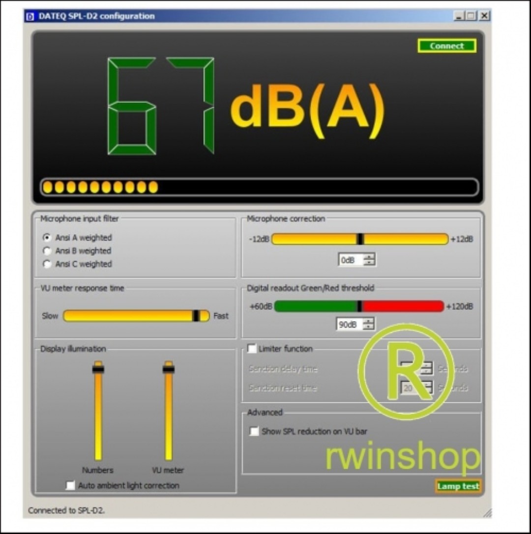 Geluidsmeter SPL-D2 voor uw gasten en DJ