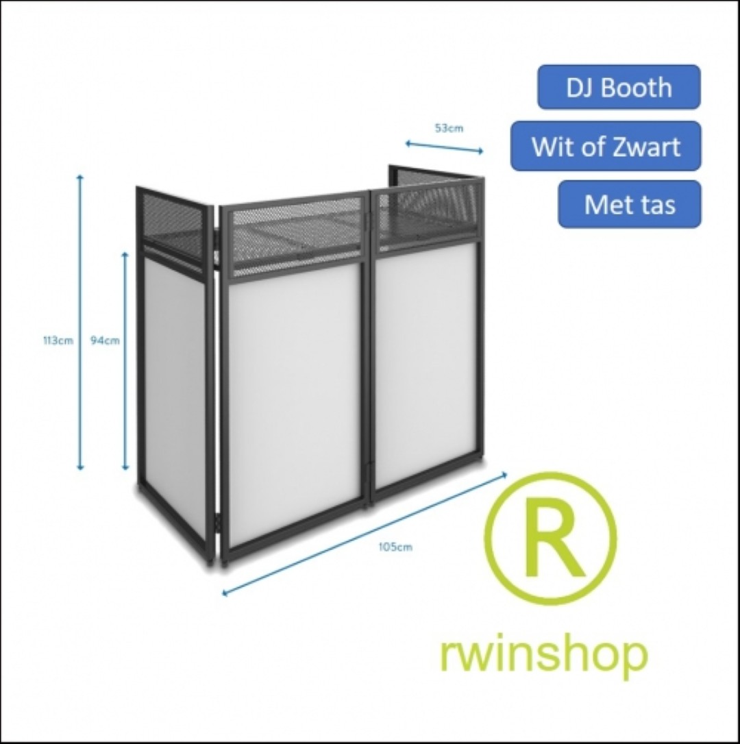 DJ Booth - Mengtafel ombouw Zwart of Wit type DB4