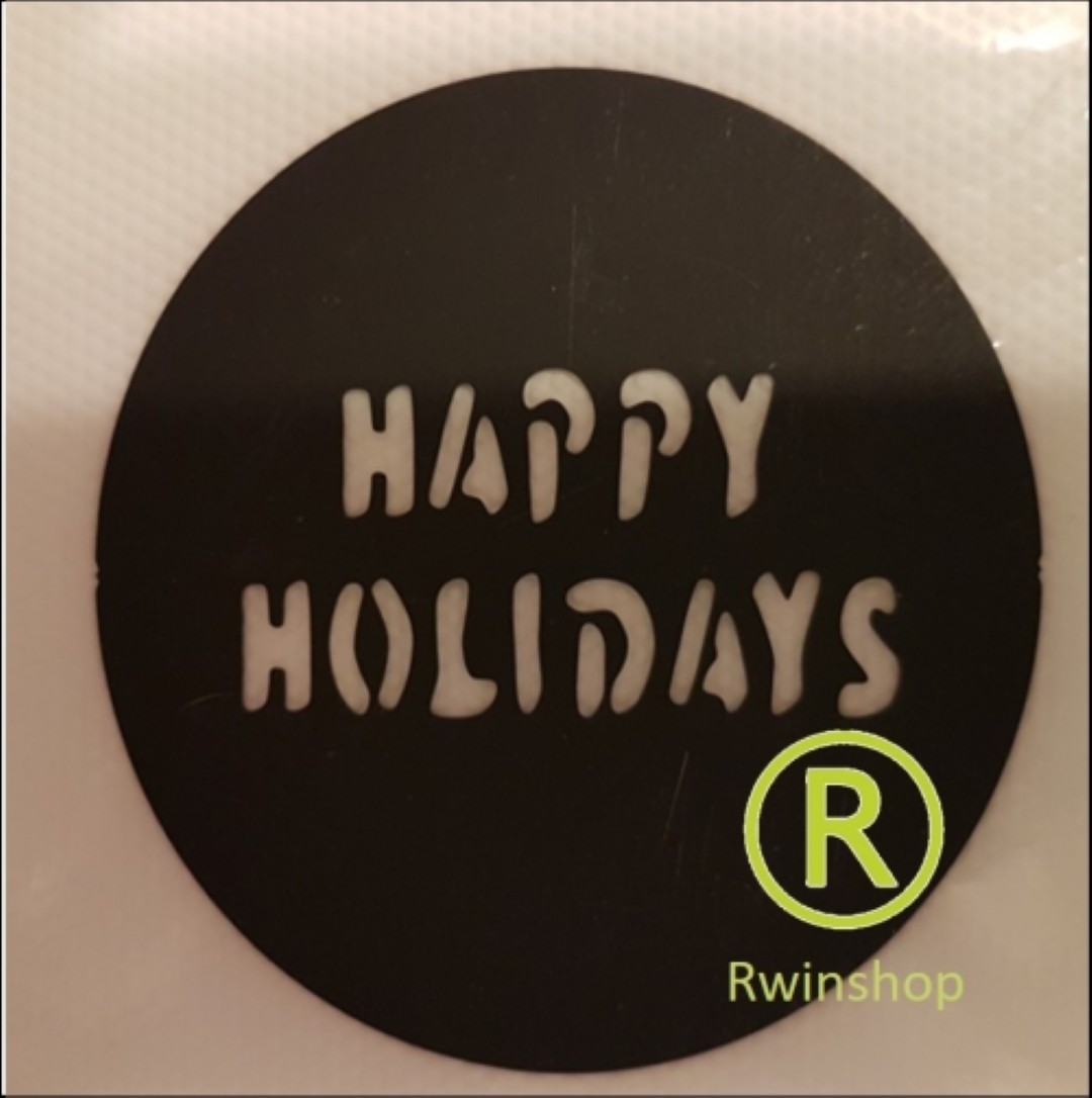 Happy Holidays Gobo D-size