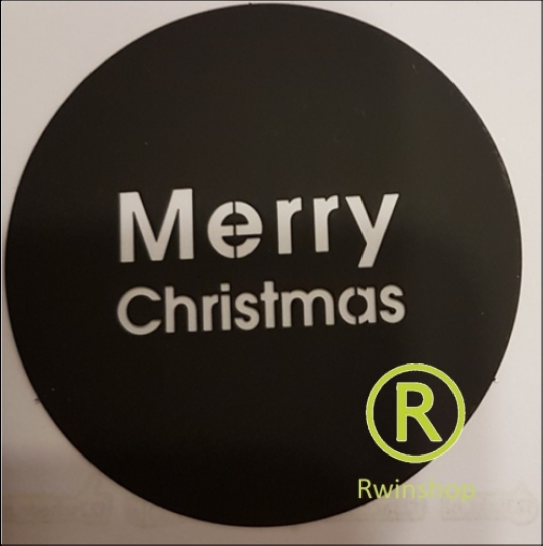 Merry Christmas Gobo metaal M-size