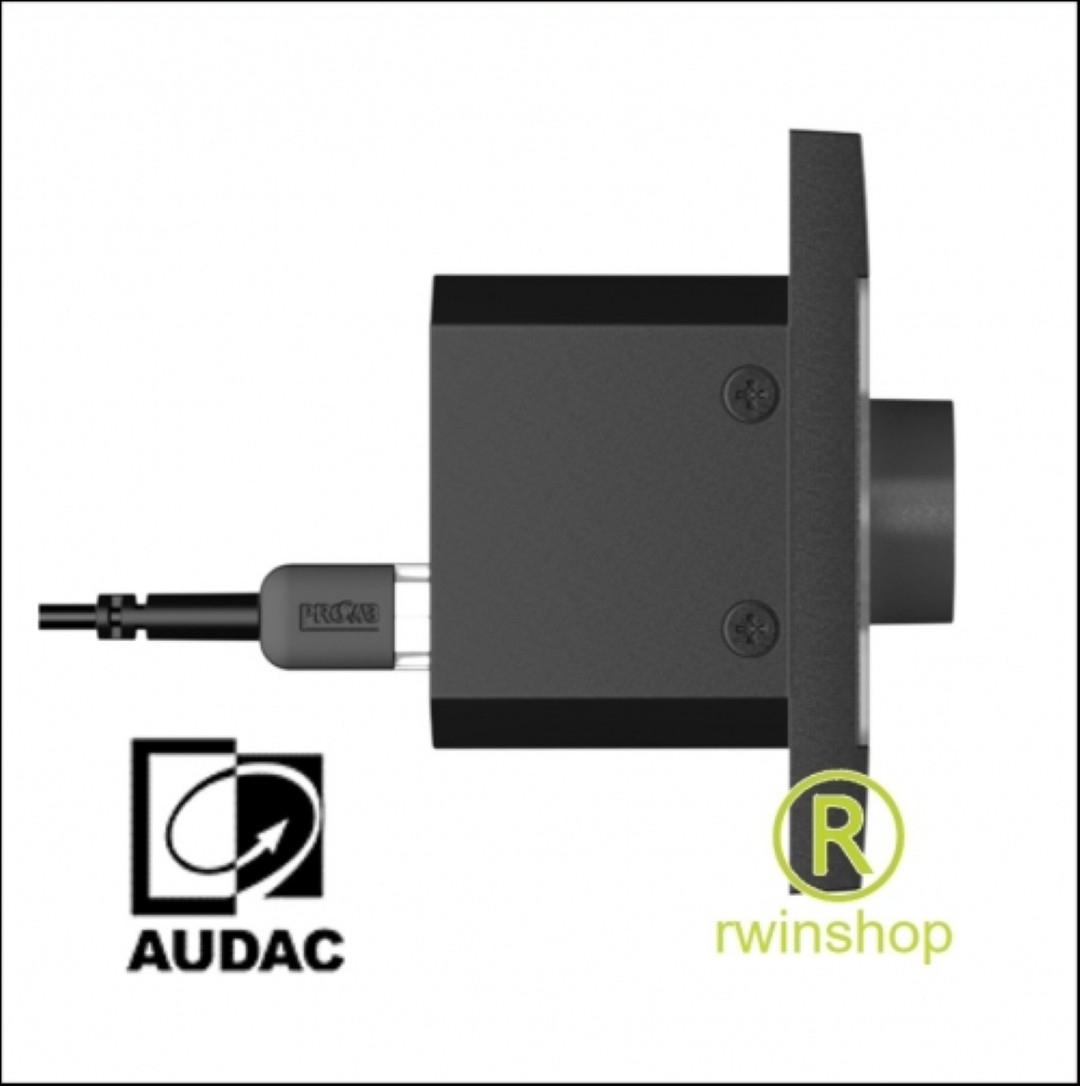 DWP105W Audac Universele netwerk- PoE-wandpaneelcontroller wit
