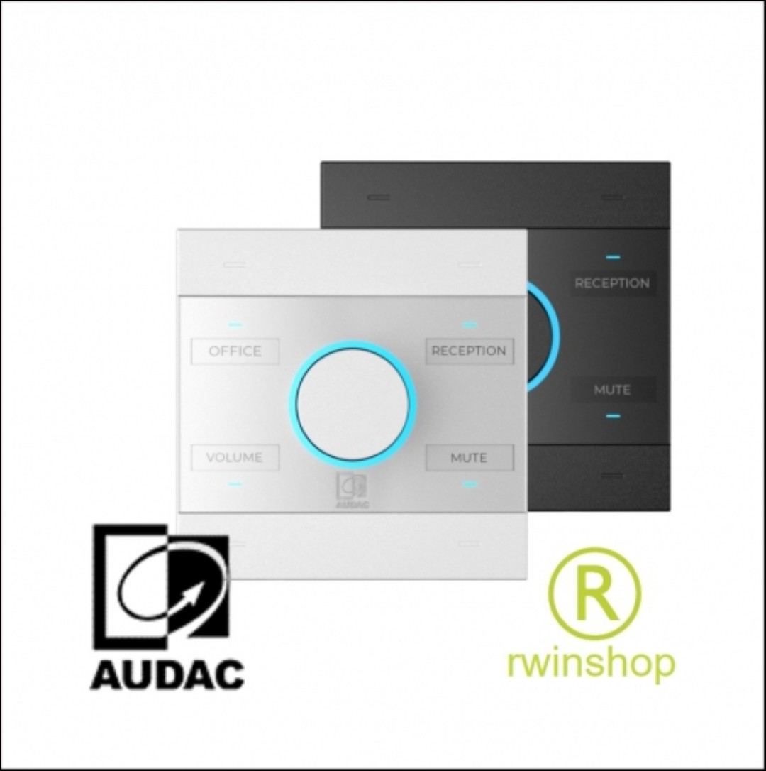 DWP105W Audac Universele netwerk- PoE-wandpaneelcontroller wit