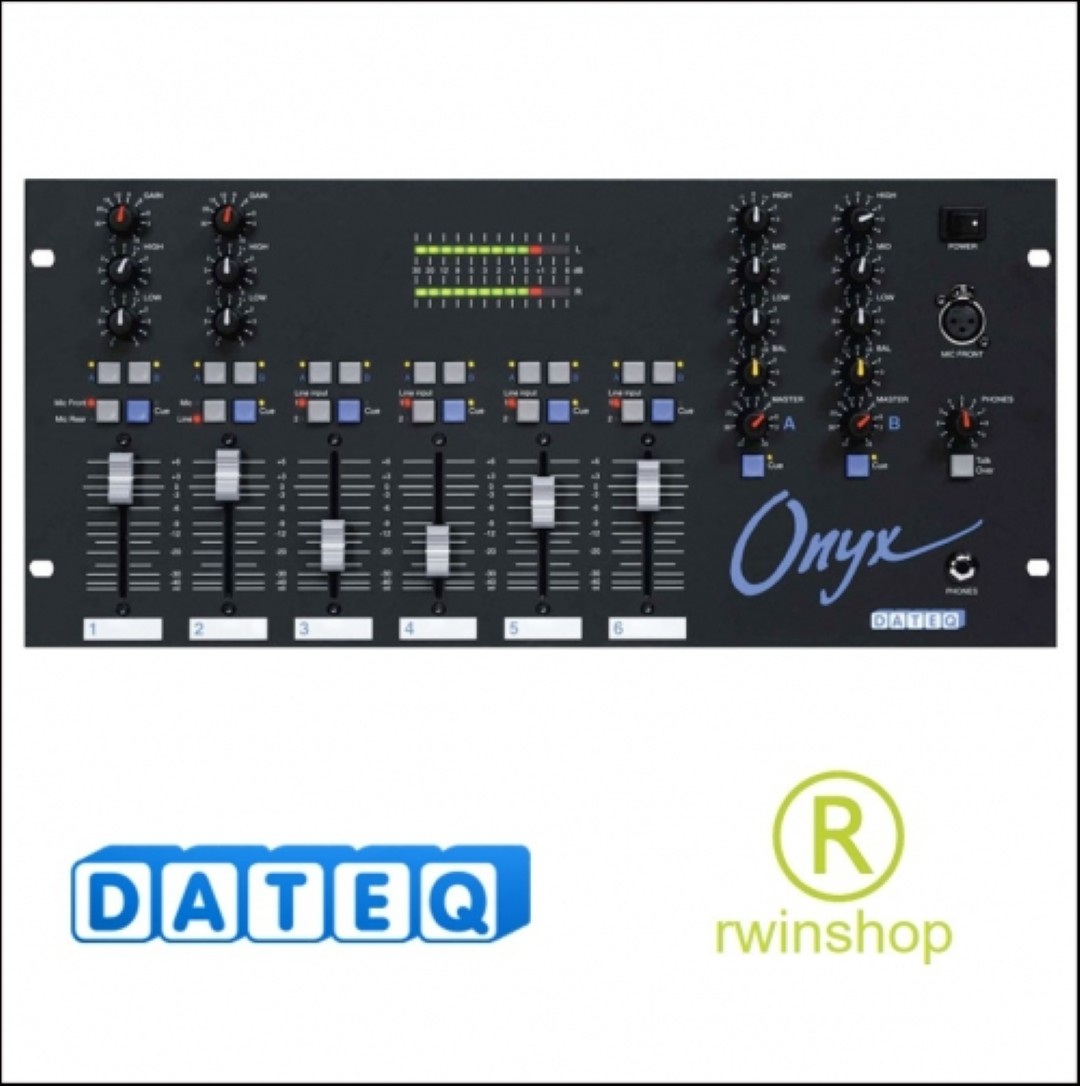 Qnyx 19inch mengtafel 6x 2 stereo ingangen 2 stereo uitgangen