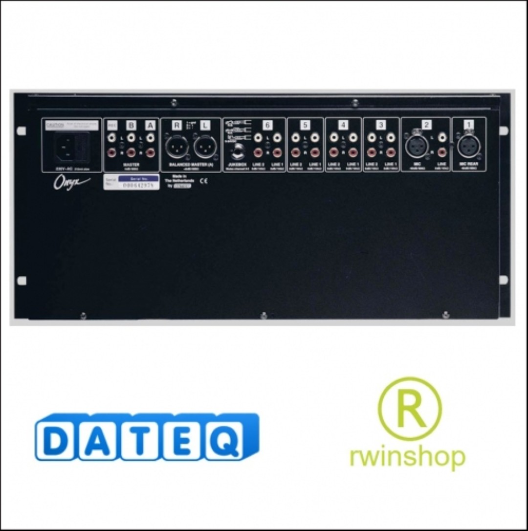 Qnyx 19inch mengtafel 6x 2 stereo ingangen 2 stereo uitgangen