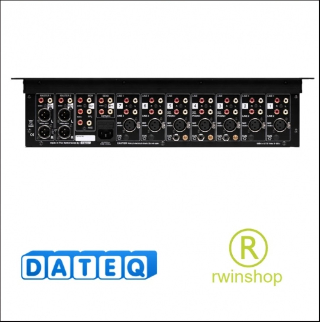 LPM7.4 19inch mengtafel 7 ingangen x 3 stereo en 2 stereo uitgangen