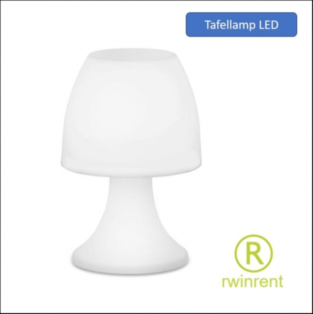 Tafellamp LED wit huren met batterijen - huren -