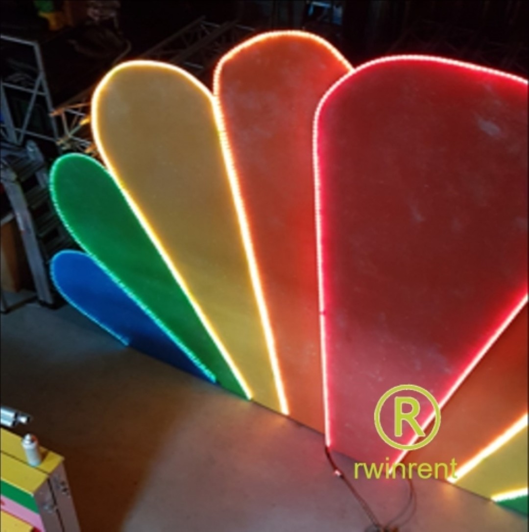 Decorwand verlicht waaier, wing, flowerpower - Huren