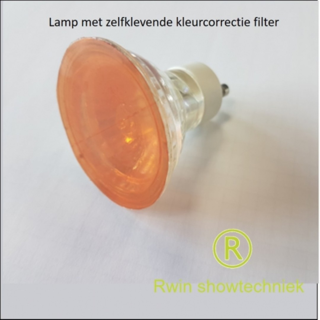 Led correctiefilter 5cm 6000 naar 2700 kelvin zelfklevend