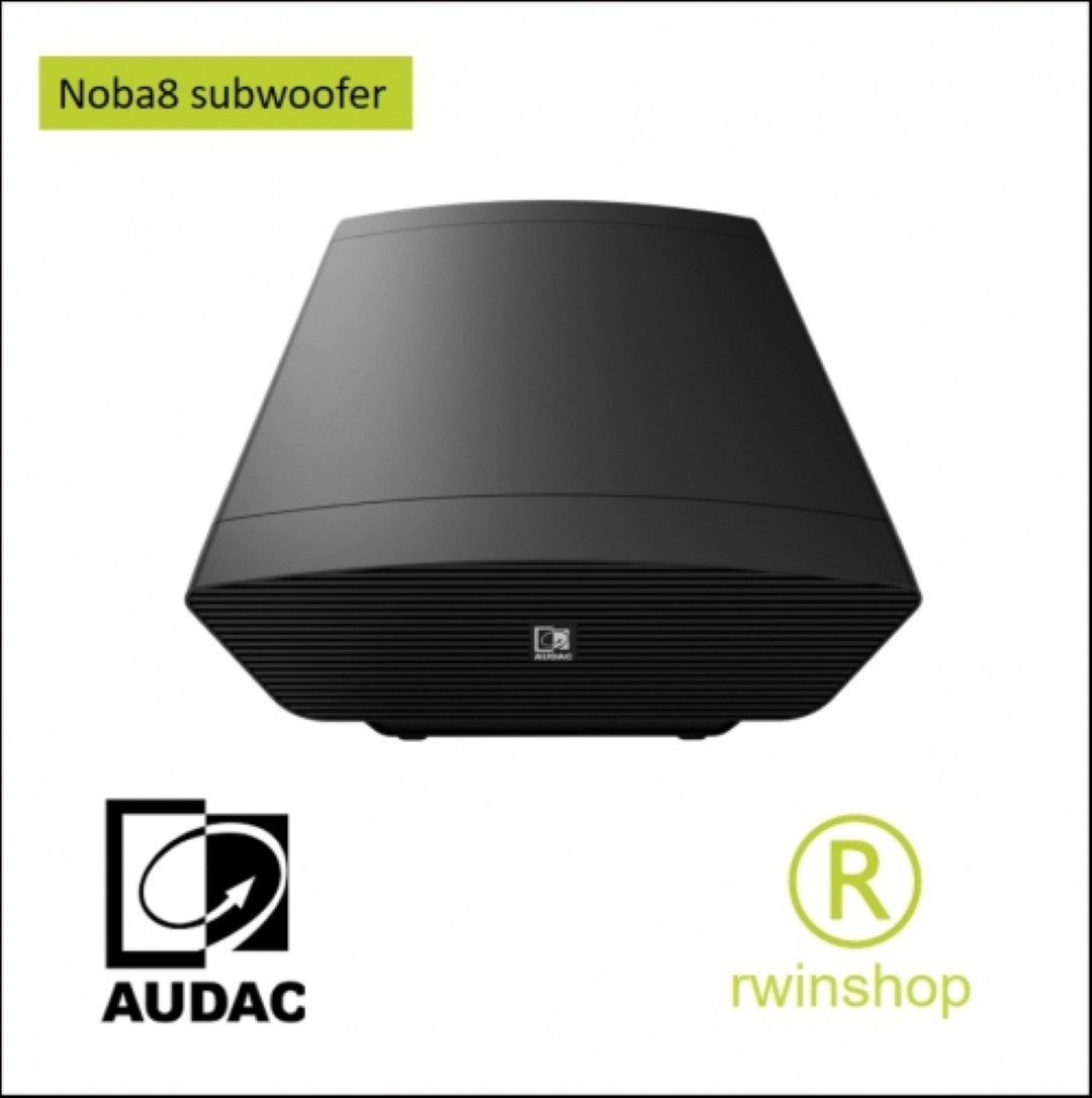 NOBA8 Subwoofer passief zwart 8inch 100watt RMS