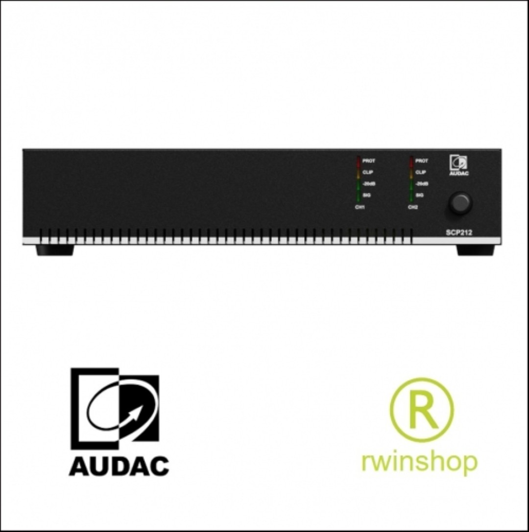 SCP212 eindversterker 100volt 240watt of 4 ohm 2x120 watt half 19 inch