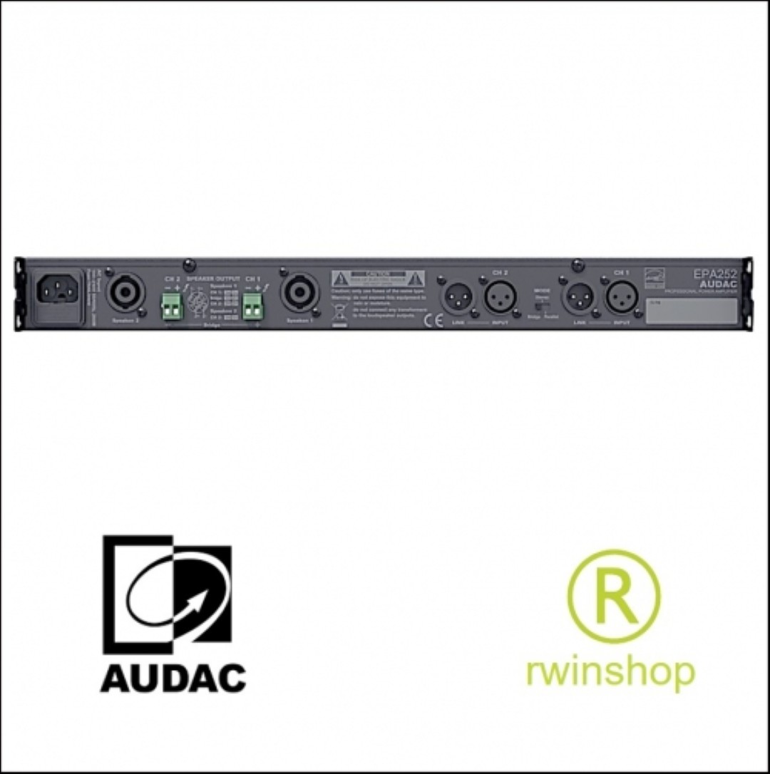 Eindversterker 2 x 250 watt Energy star EPA252