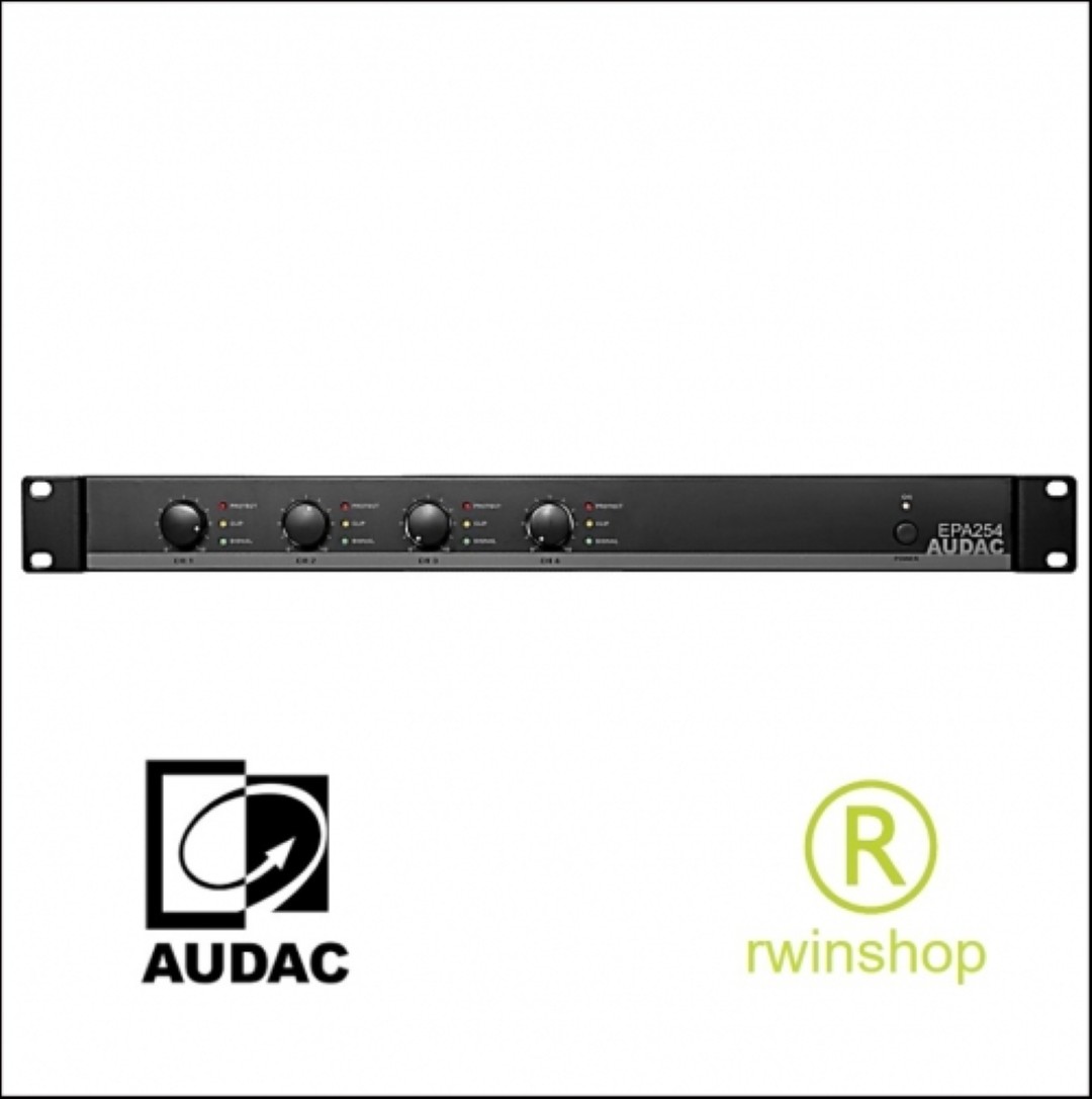 Eindversterker 4 x 250 watt 4ohm + Crossover EPA254