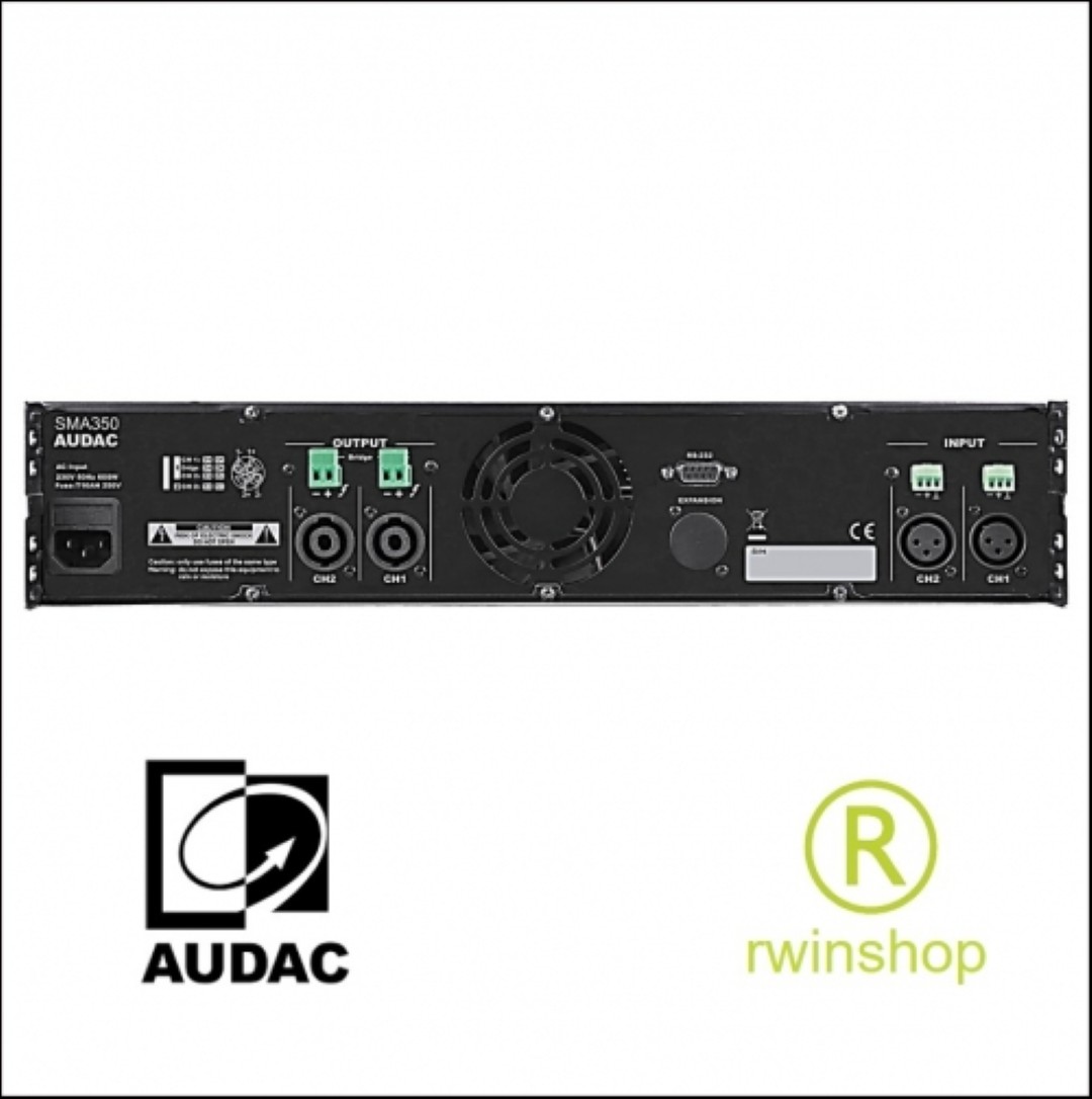 Eindversterker 2 x 350 watt en processor SMA350