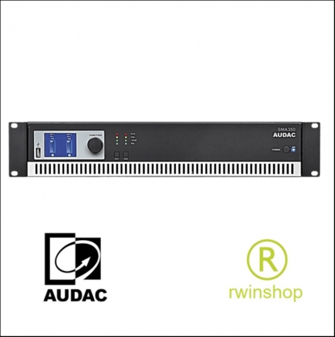 Eindversterker 2 x 350 watt en processor SMA350