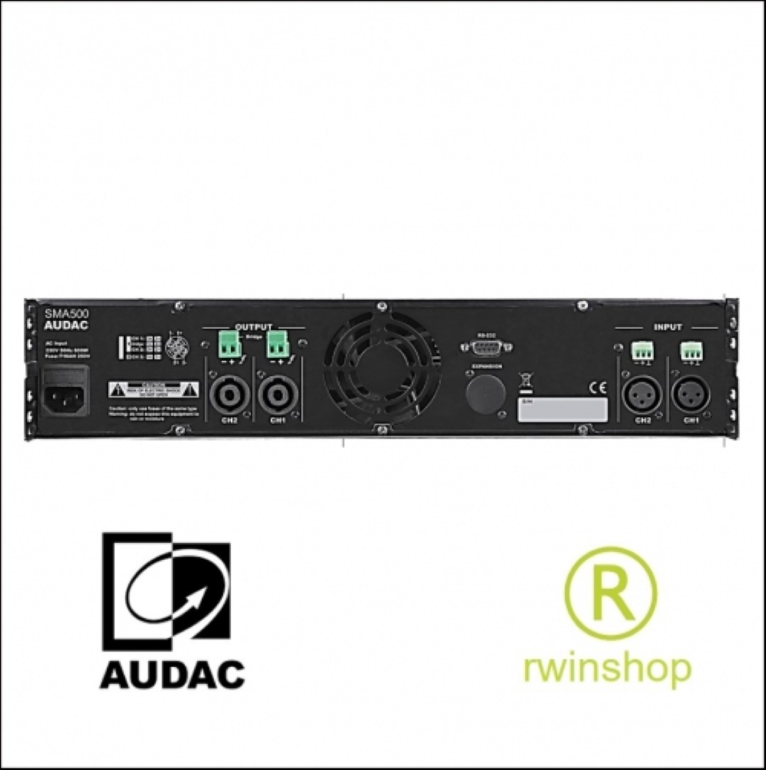 Eindversterker 2 x 500 watt en processor SMA500