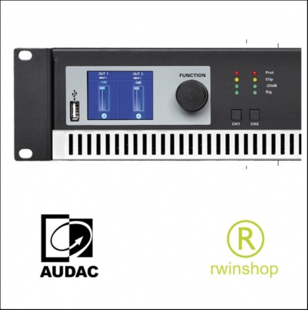 Eindversterker 2 x 500 watt en processor SMA500