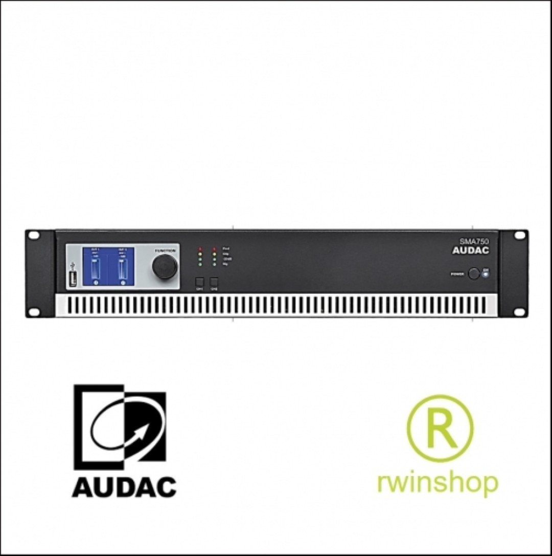 Eindversterker 2 x 750 watt en processor SMA750
