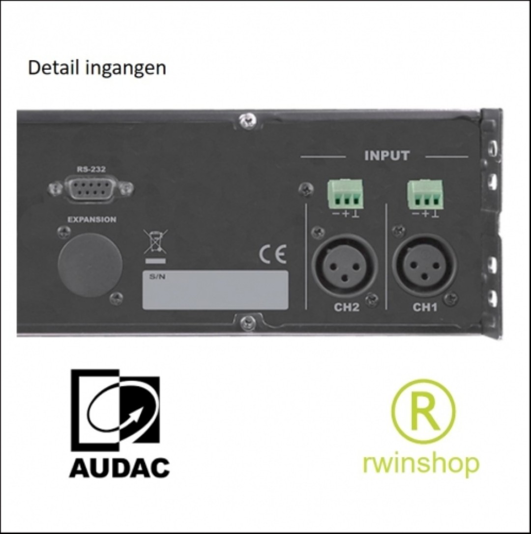 Eindversterker 2 x 750 watt en processor SMA750