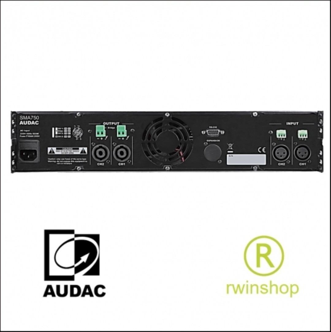 Eindversterker 2 x 750 watt en processor SMA750