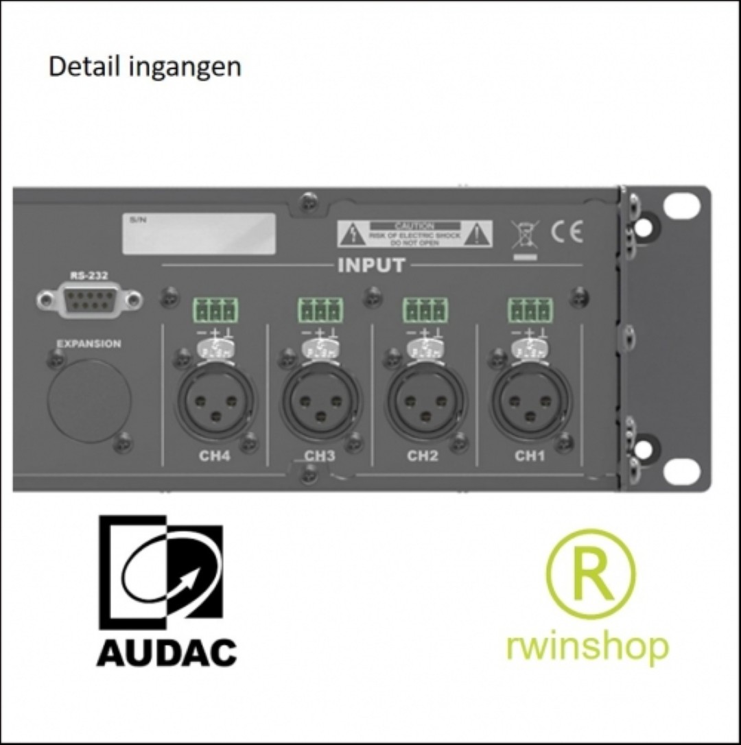 Eindversterker 4 x 1250 watt en processor SMQ1250