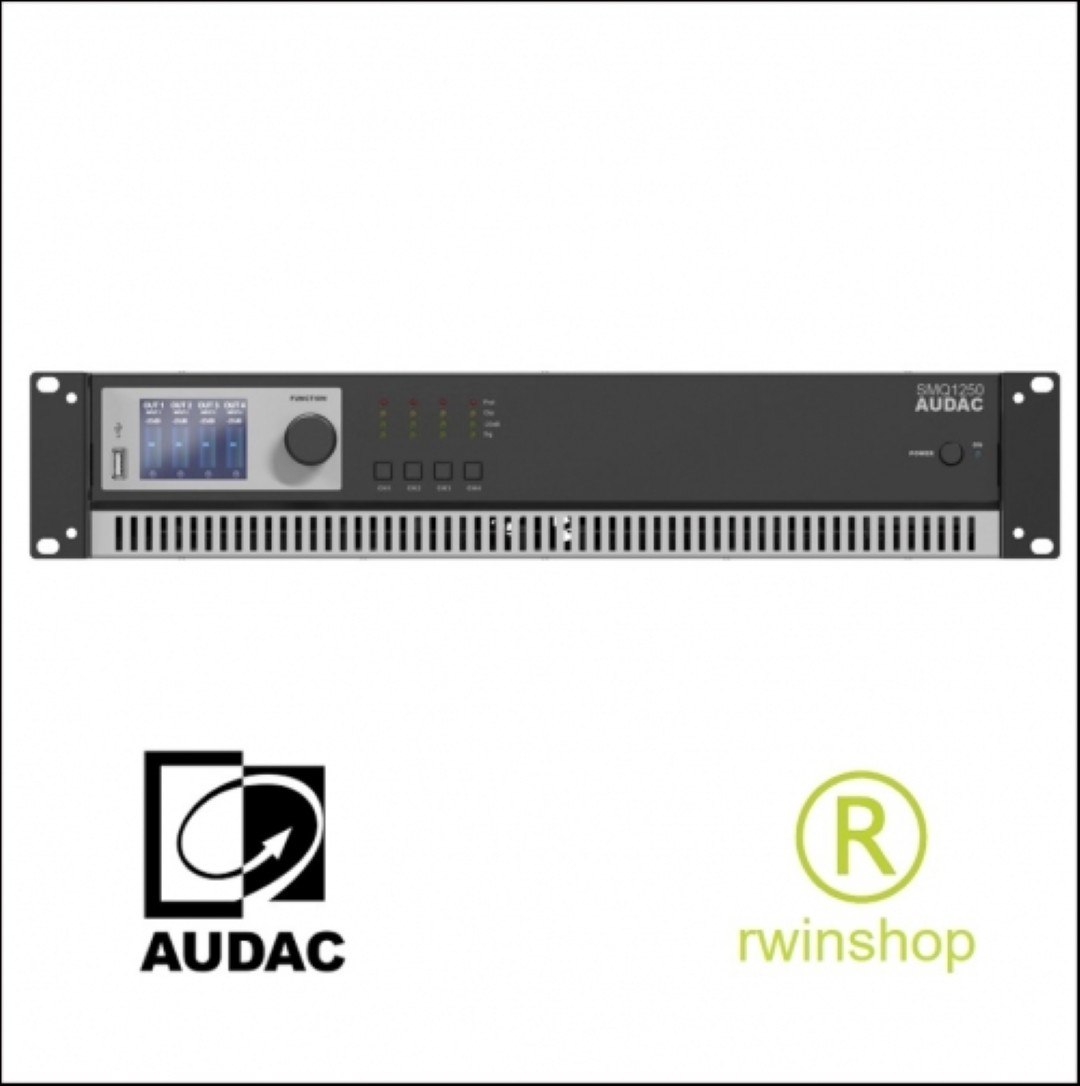 Eindversterker 4 x 1250 watt en processor SMQ1250