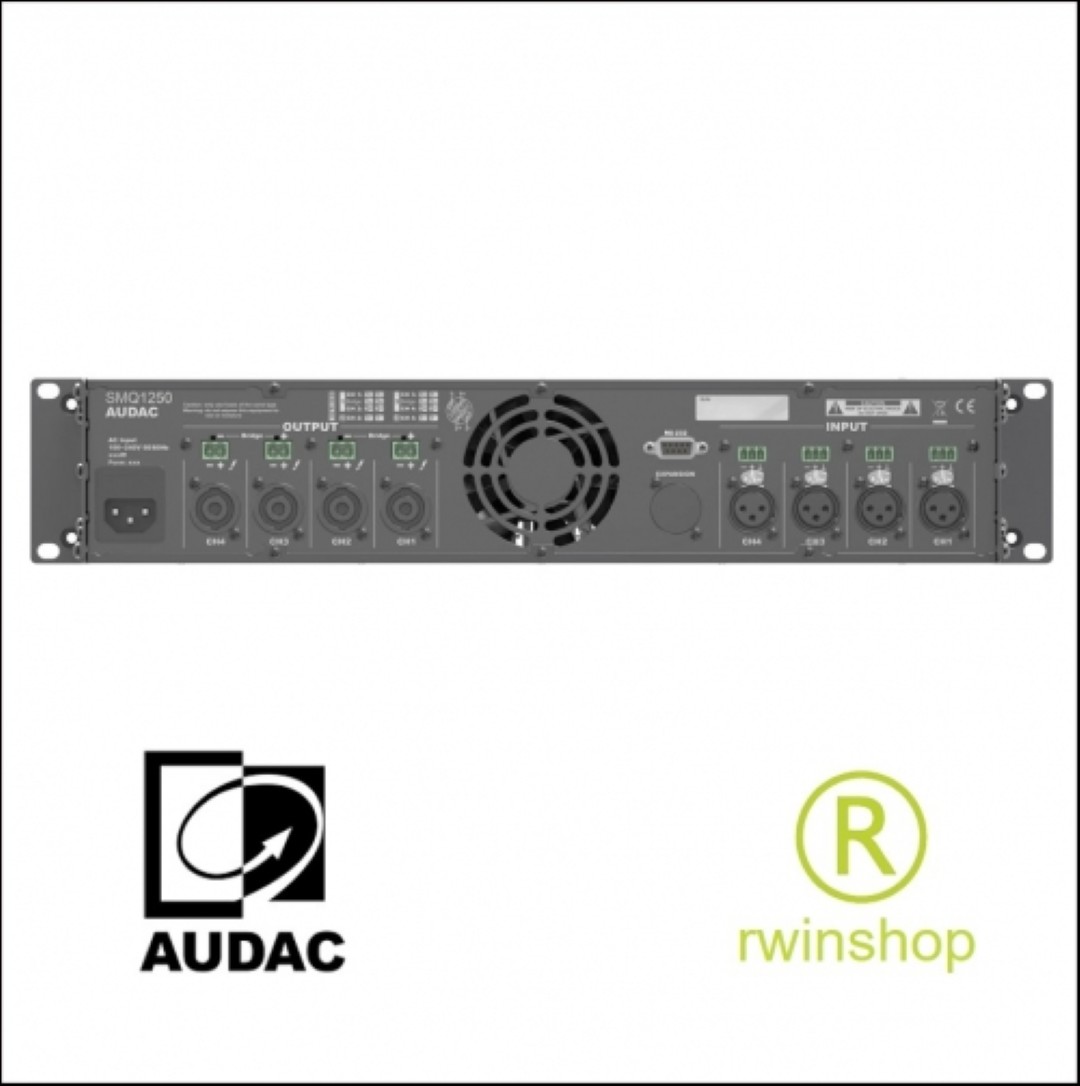 Eindversterker 4 x 1250 watt en processor SMQ1250