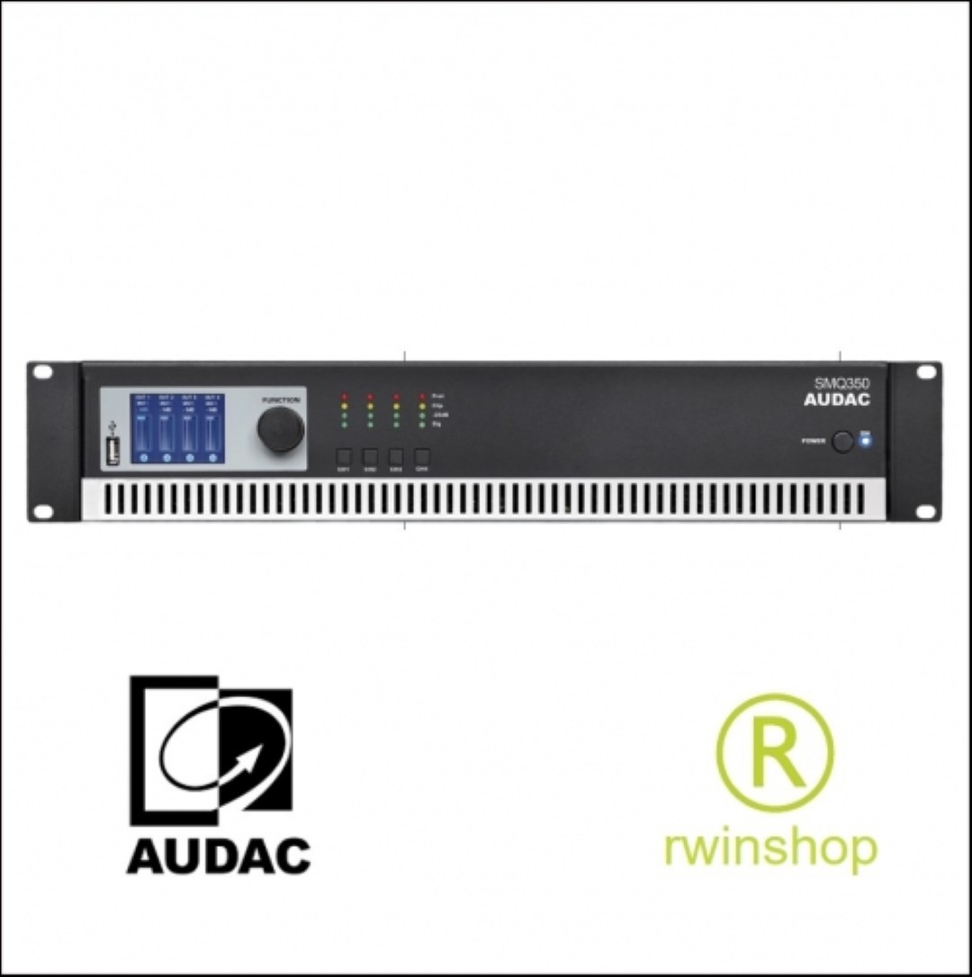 Eindversterker 4 x 350 watt en processor SMQ350