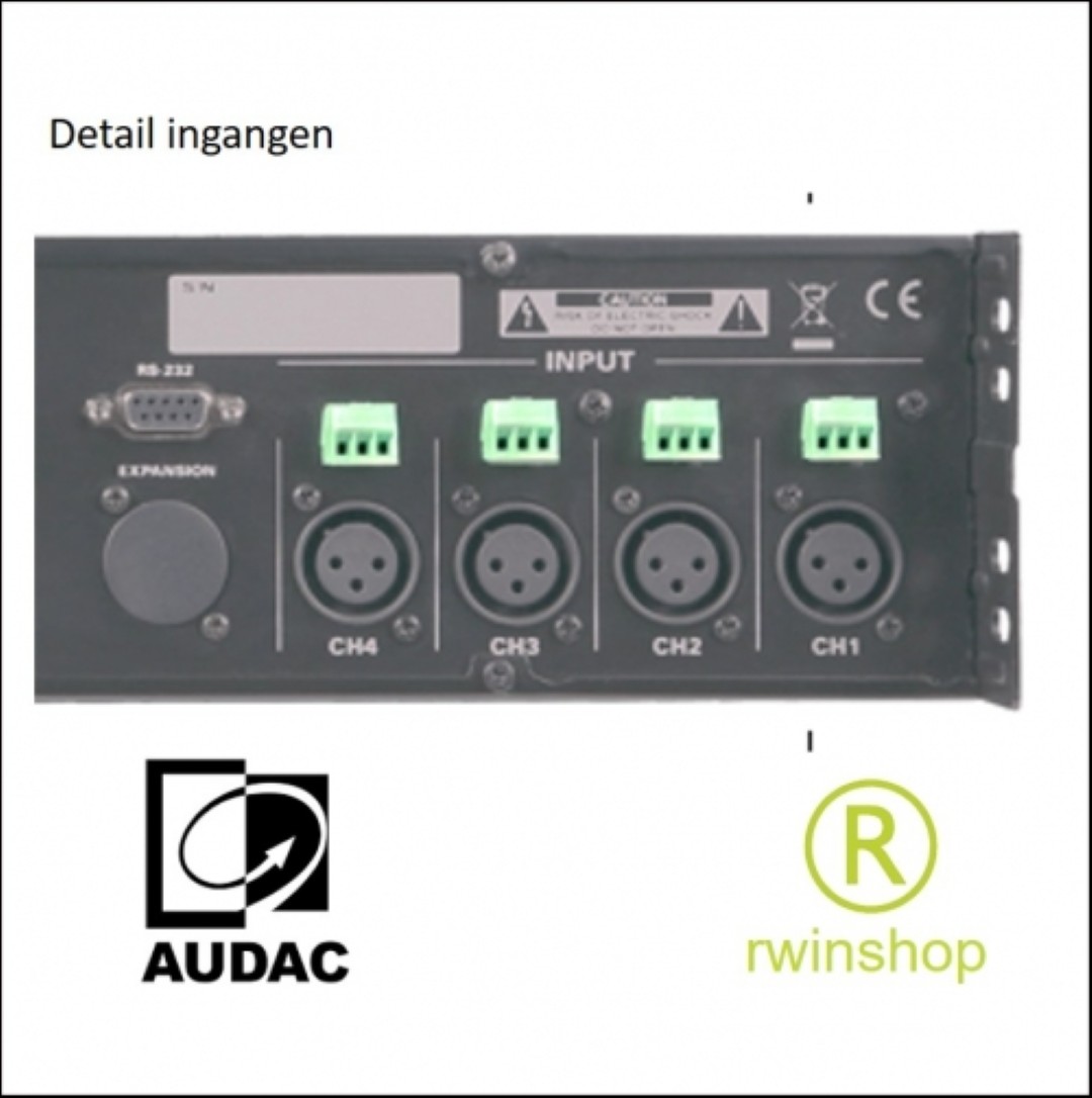Eindversterker 4 x 350 watt en processor SMQ350