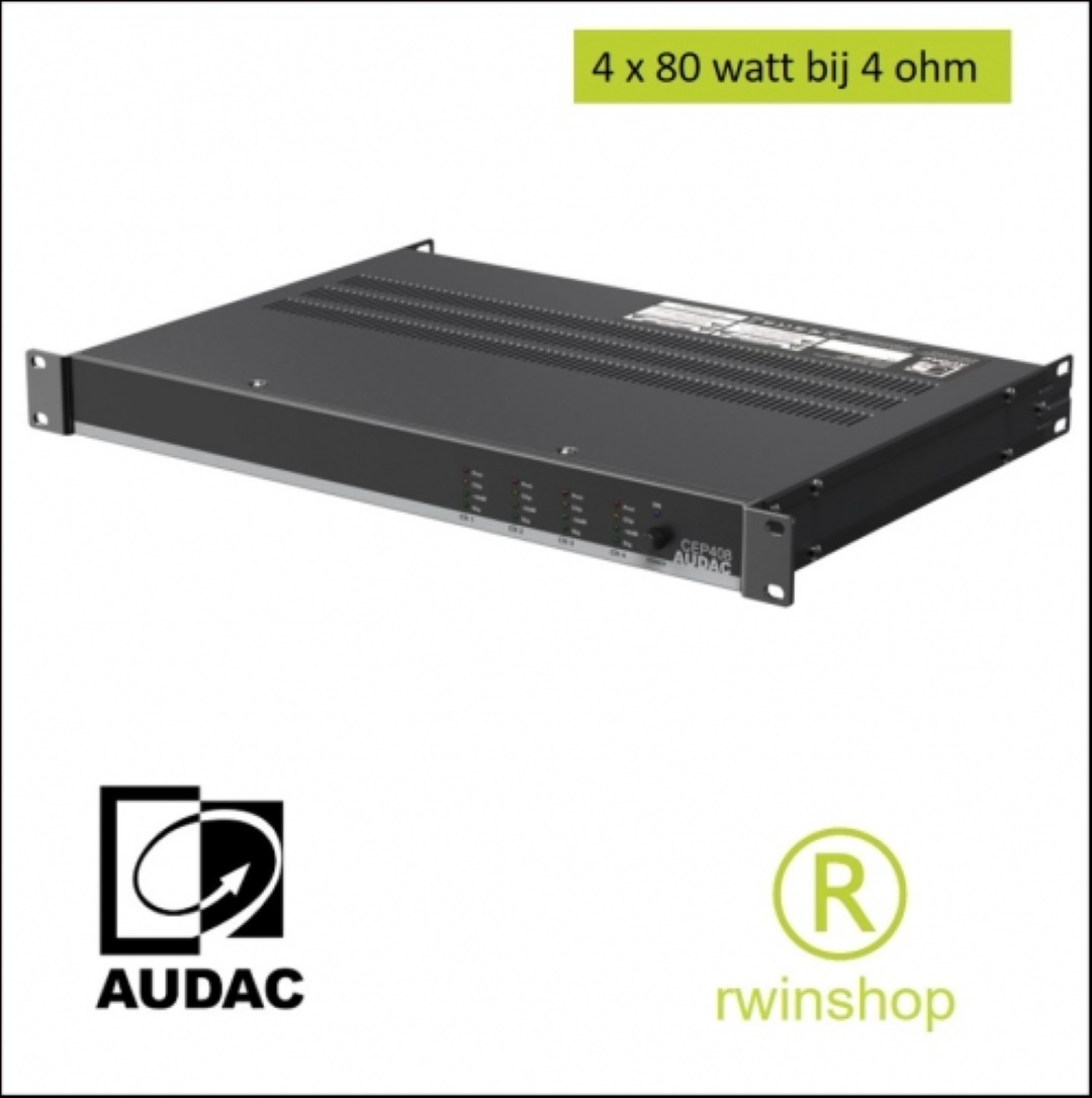 4 kanalen versterker elk 4ohm 80watt CEP408