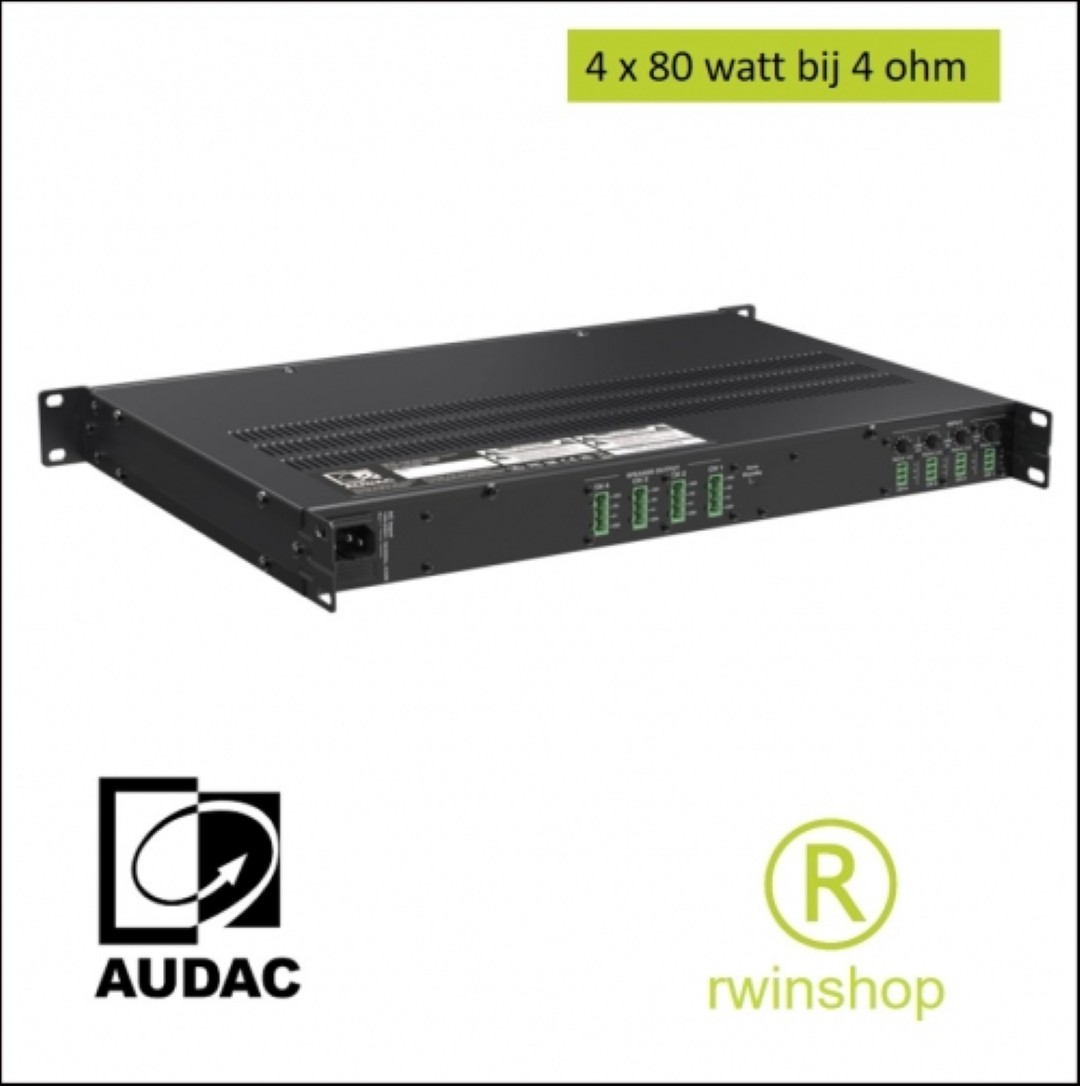 4 kanalen versterker elk 4ohm 80watt CEP408