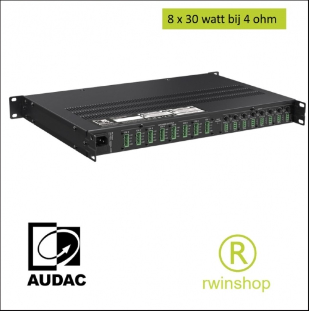 8 kanaals Eindversterker elk kanaal 4ohm 30watt - CEP803