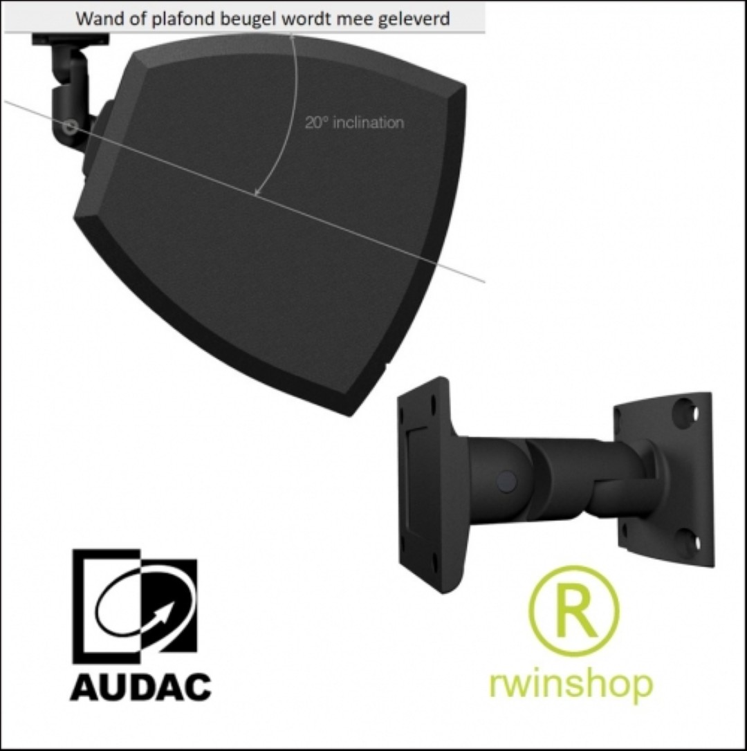 Geluidsbox 6 inch 80 watt RMS 110dB piek zwart