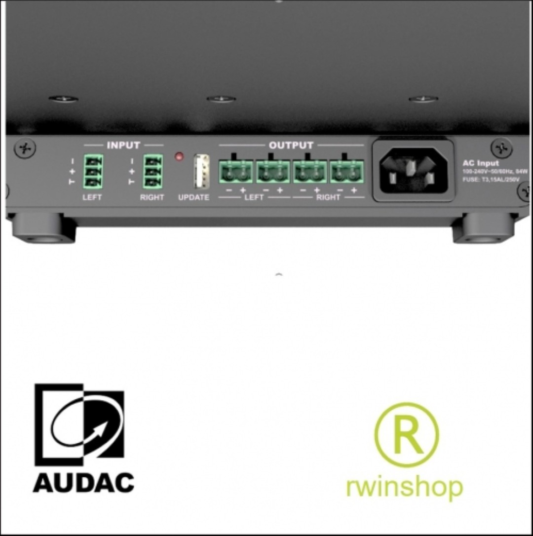 Subwoofer Actief aluminium behuizing wit biamp 100W. en 2x75W. RMS
