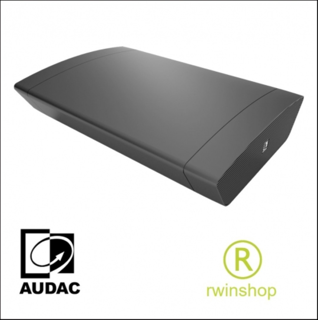 Subwoofer Actief aluminium behuizing zwart biamp 100W. en 2x75W. RMS Noba8A