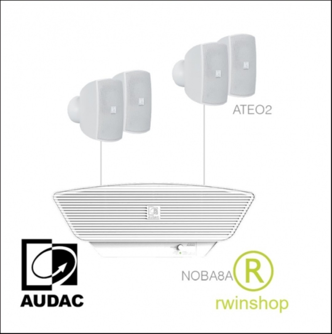 Muziek geluidsset SONA 2.5W -4 Ateo2 en Noba8A wit