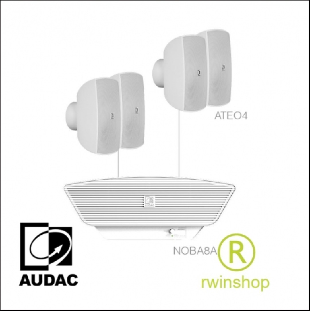 SONA 4.5W geluidset actief met Noba8a en 4 Ateo4 wit