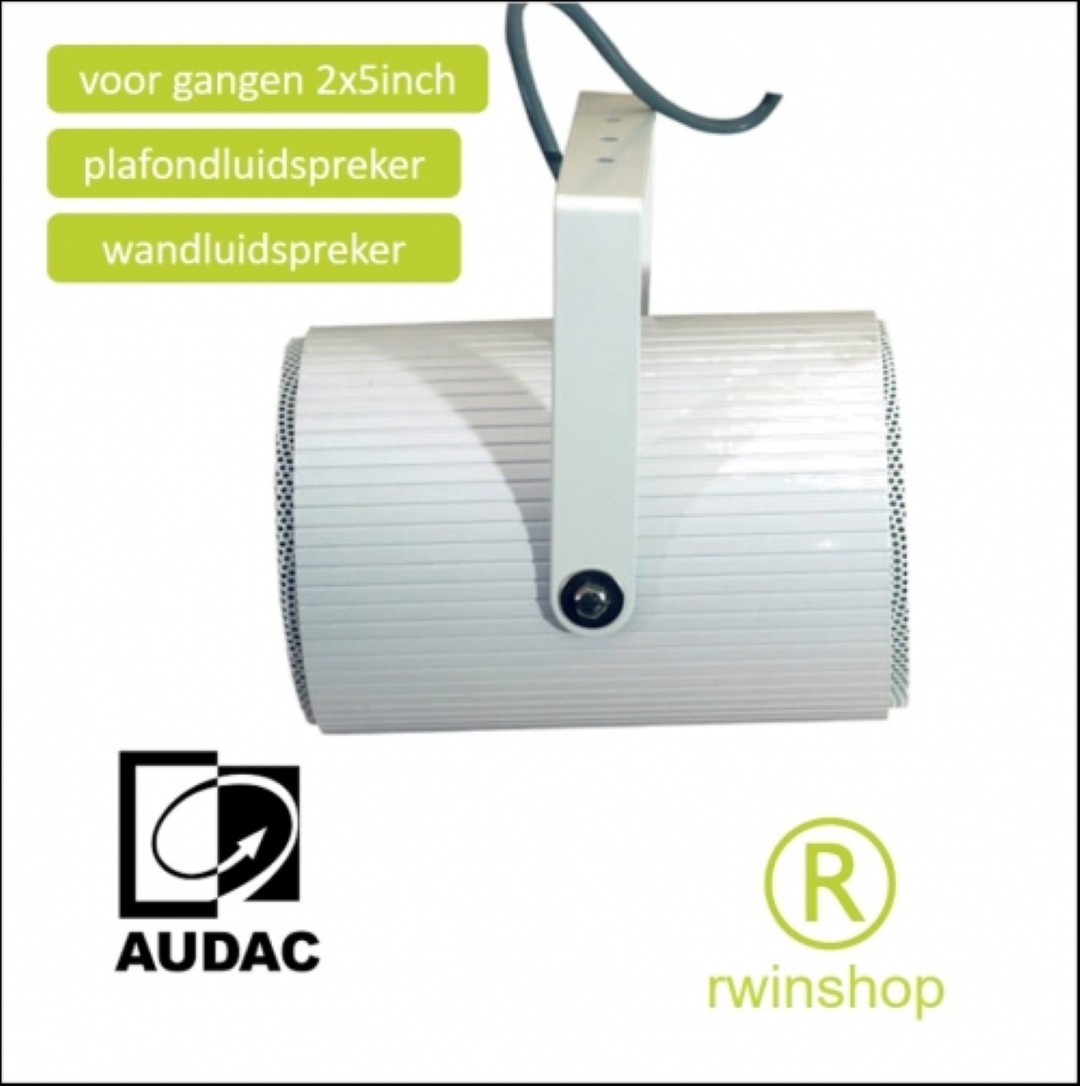 Wand en plafond luidspreker SP202 voor in gangen 2x5inch fullrange IP65