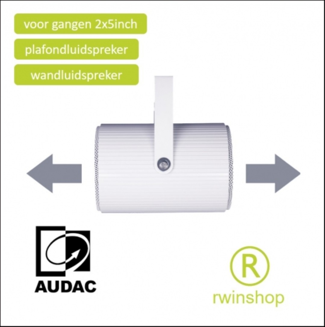 Wand en plafond luidspreker SP202 voor in gangen 2x5inch fullrange IP65