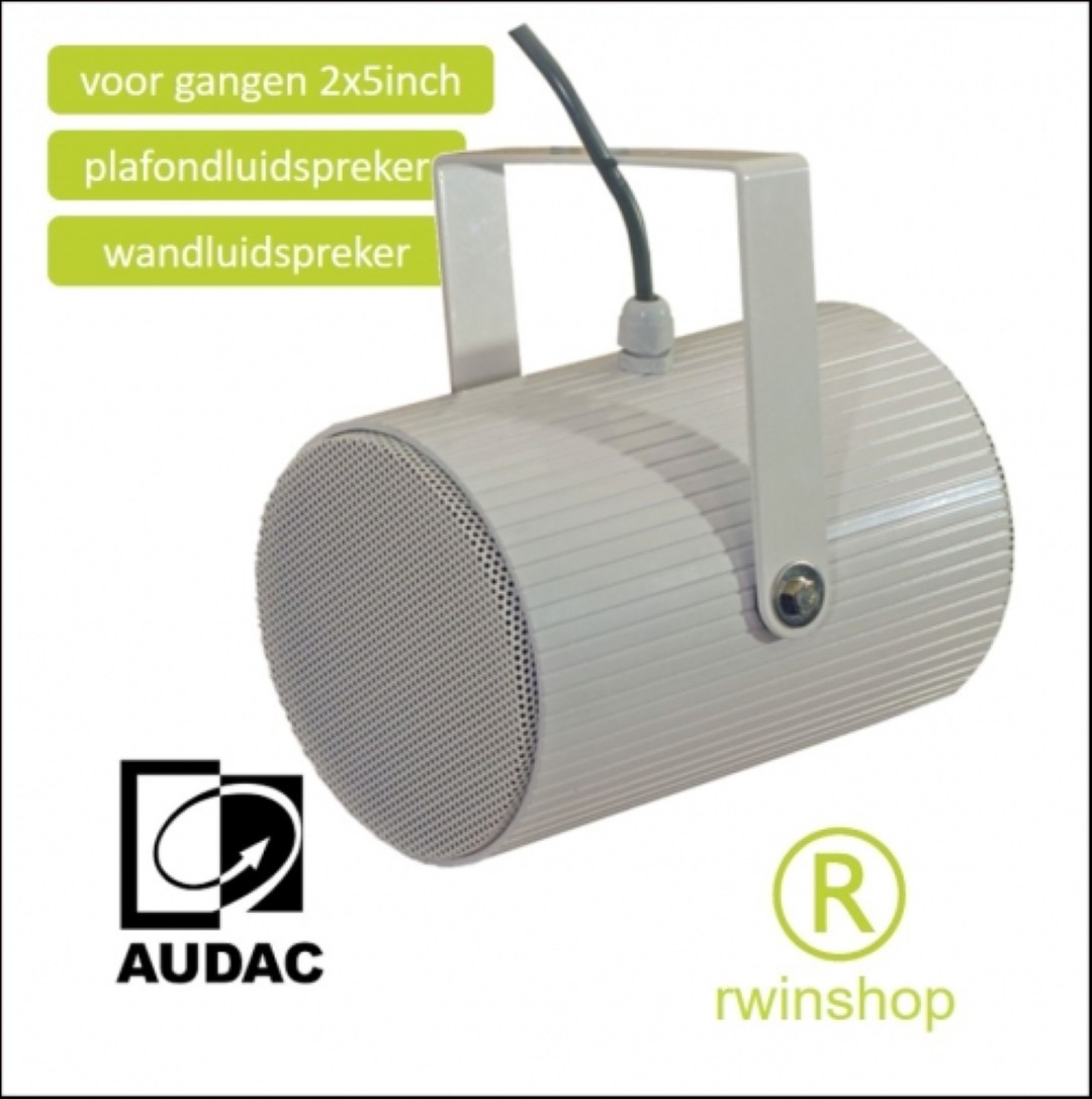 Wand en plafond luidspreker SP202 voor in gangen 2x5inch fullrange IP65
