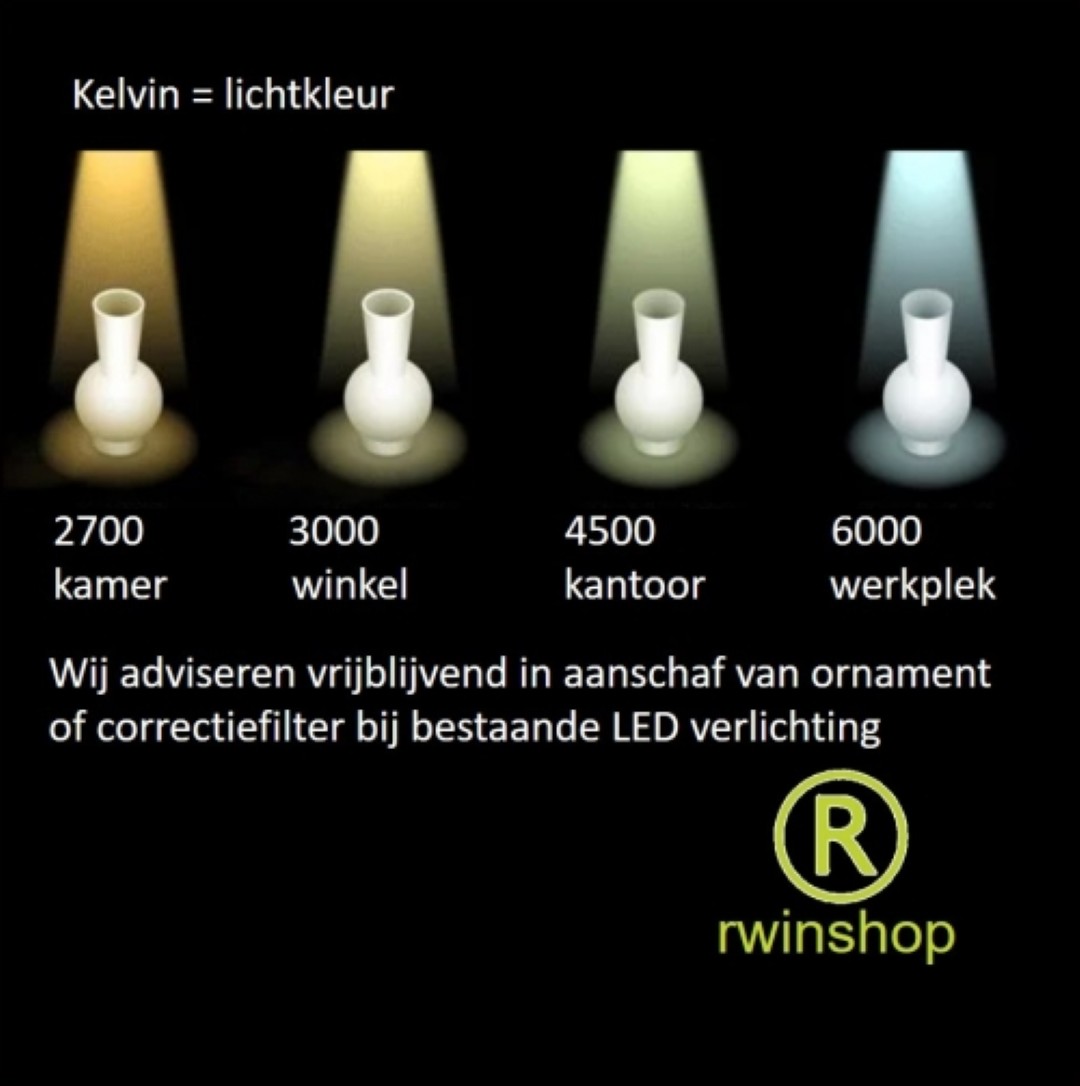 Led correctiefilter 4cm doorsnede 4000 naar 3000 kelvin
