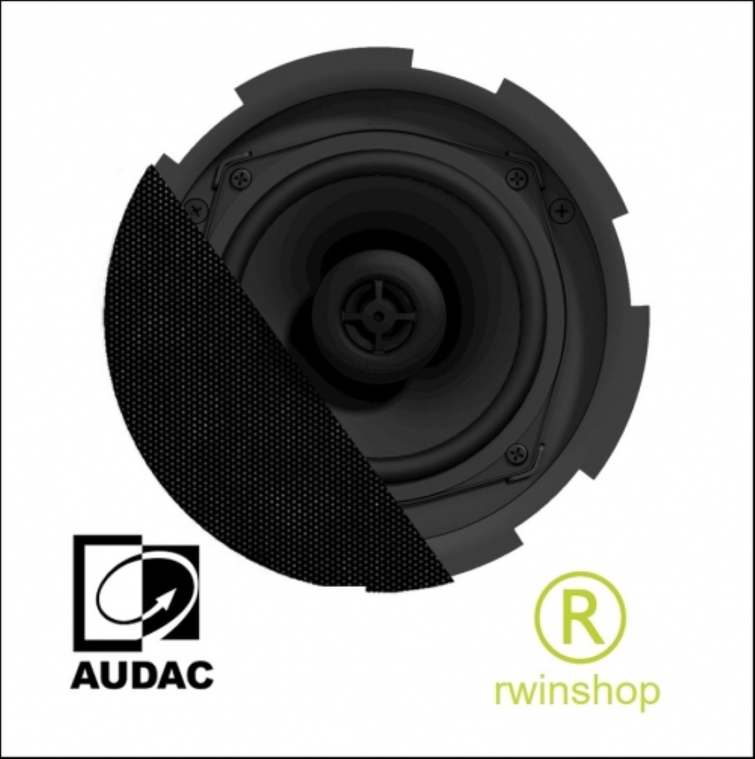 inbouw plafondluidspreker zwart 6.5inch inch 60watt coax 100volt 8-0hm CIRA724IB