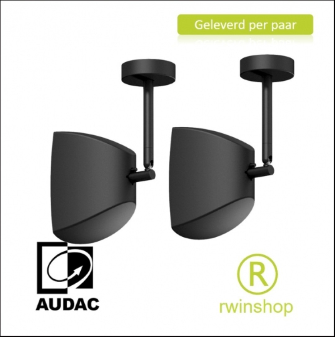 Geluidboxen set 2 inch 10 watt 16ohm zwart met pendel ClickMount prijs per paar