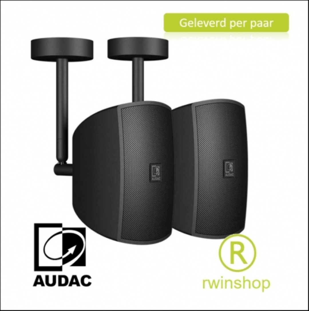 Geluidboxen set 2 inch 10 watt 16ohm zwart met pendel ClickMount prijs per paar