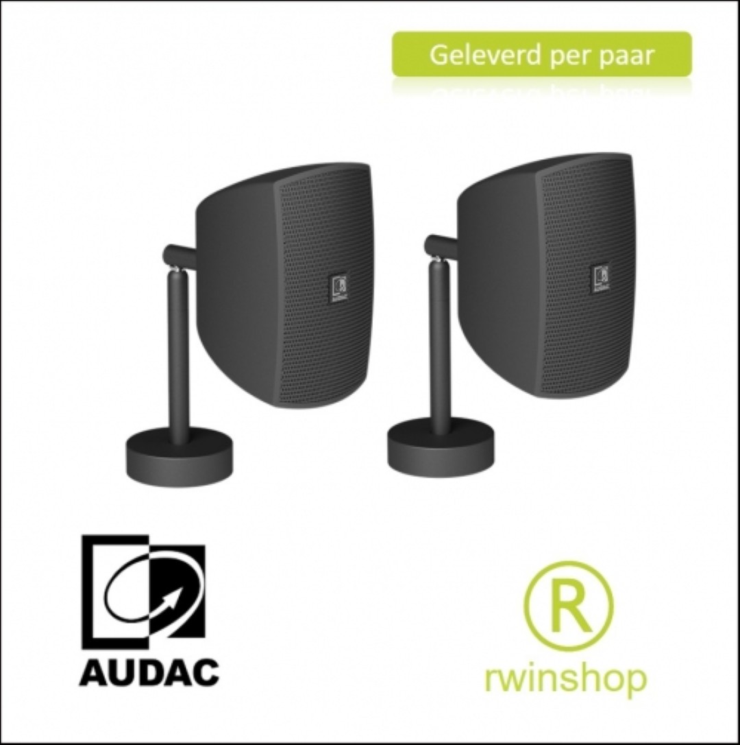 Geluidboxen set 2 inch 10 watt 16ohm zwart met pendel ClickMount prijs per paar